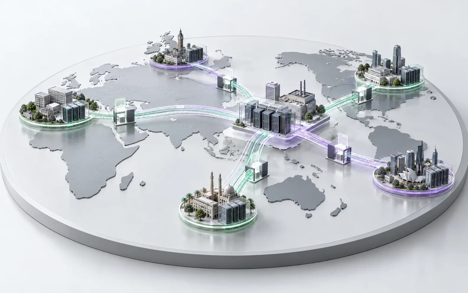 Compliant cross-border data flows between a China-based enterprise and Europe, the United Kingdom, the United States, Asia-Pacific and the Middle East